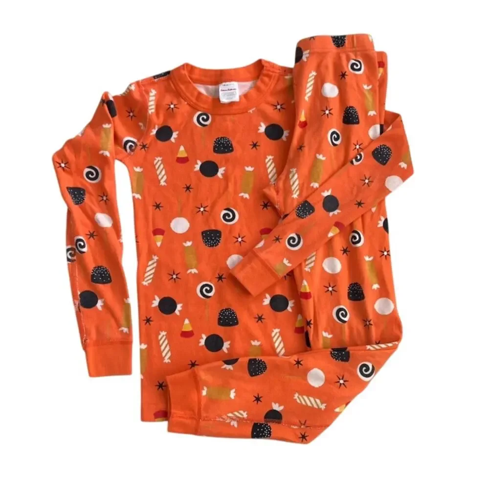 Hanna Andersson Halloween Long John Pajamas - Candy - Sweet Treats - 10 #2